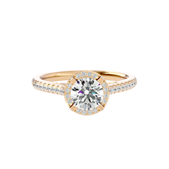 Halo Solitaire Diamond Ring