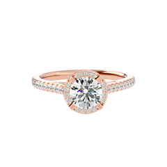 Halo Solitaire Diamond Ring