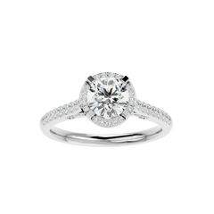 Halo Solitaire Diamond Ring