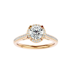 Halo Solitaire Diamond Ring