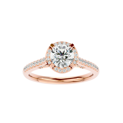 Halo Solitaire Diamond Ring