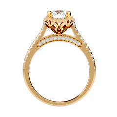 Halo Solitaire Diamond Ring