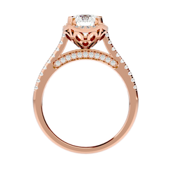 Halo Solitaire Diamond Ring