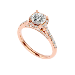 Halo Solitaire Diamond Ring