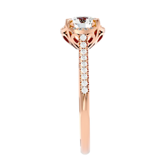 Halo Solitaire Diamond Ring