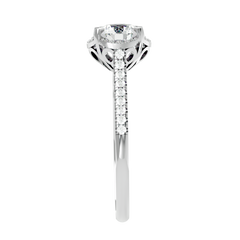 Halo Solitaire Diamond Ring