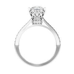 Vintage Style Crossover Diamond Ring