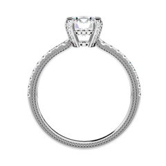 Cathedral Pavé Diamond Ring
