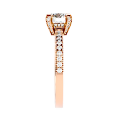 Cathedral Pavé Diamond Ring