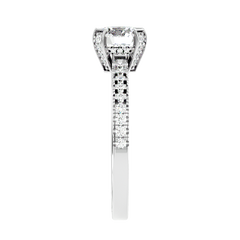 Cathedral Pavé Diamond Ring