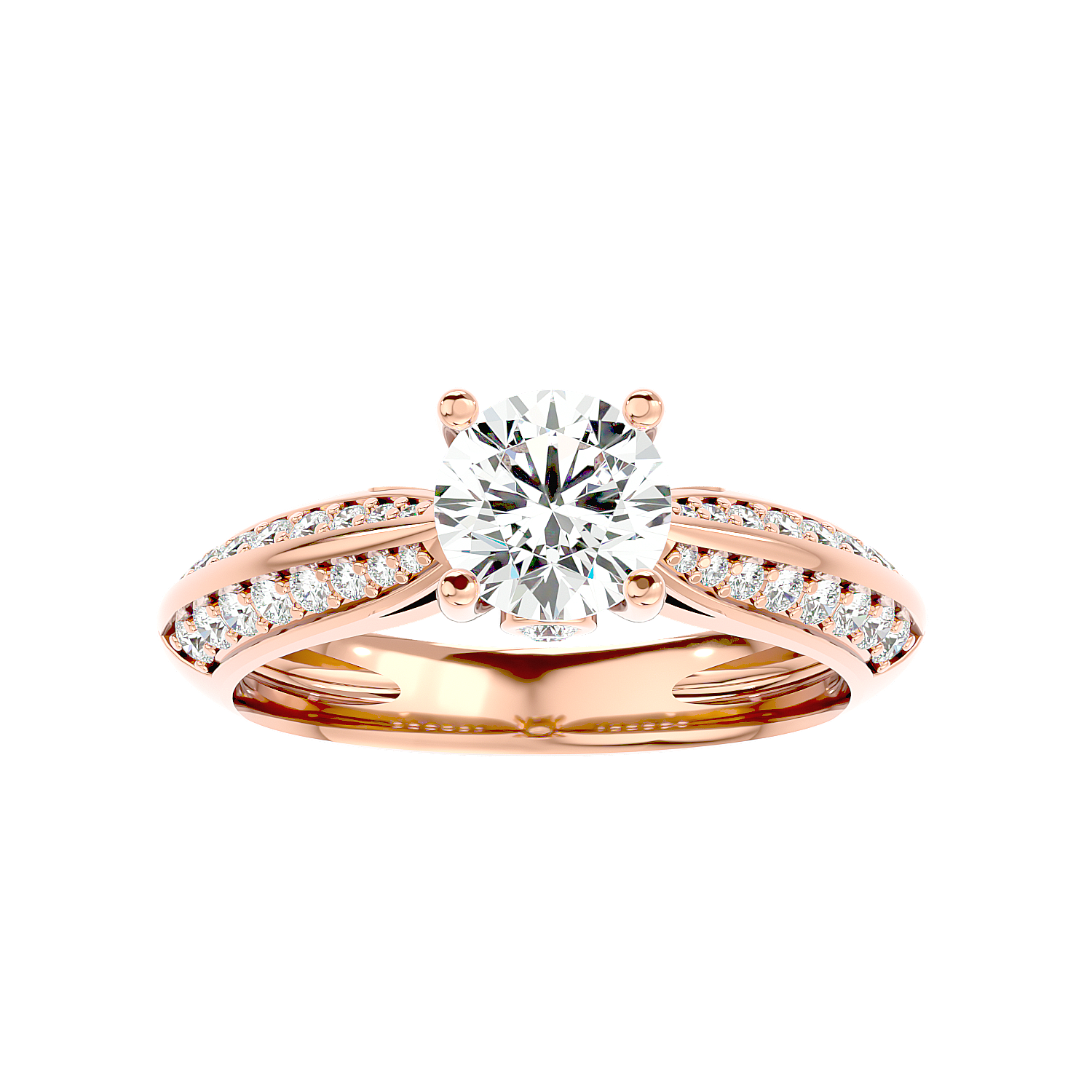 Split Shank Pavé Diamond Ring