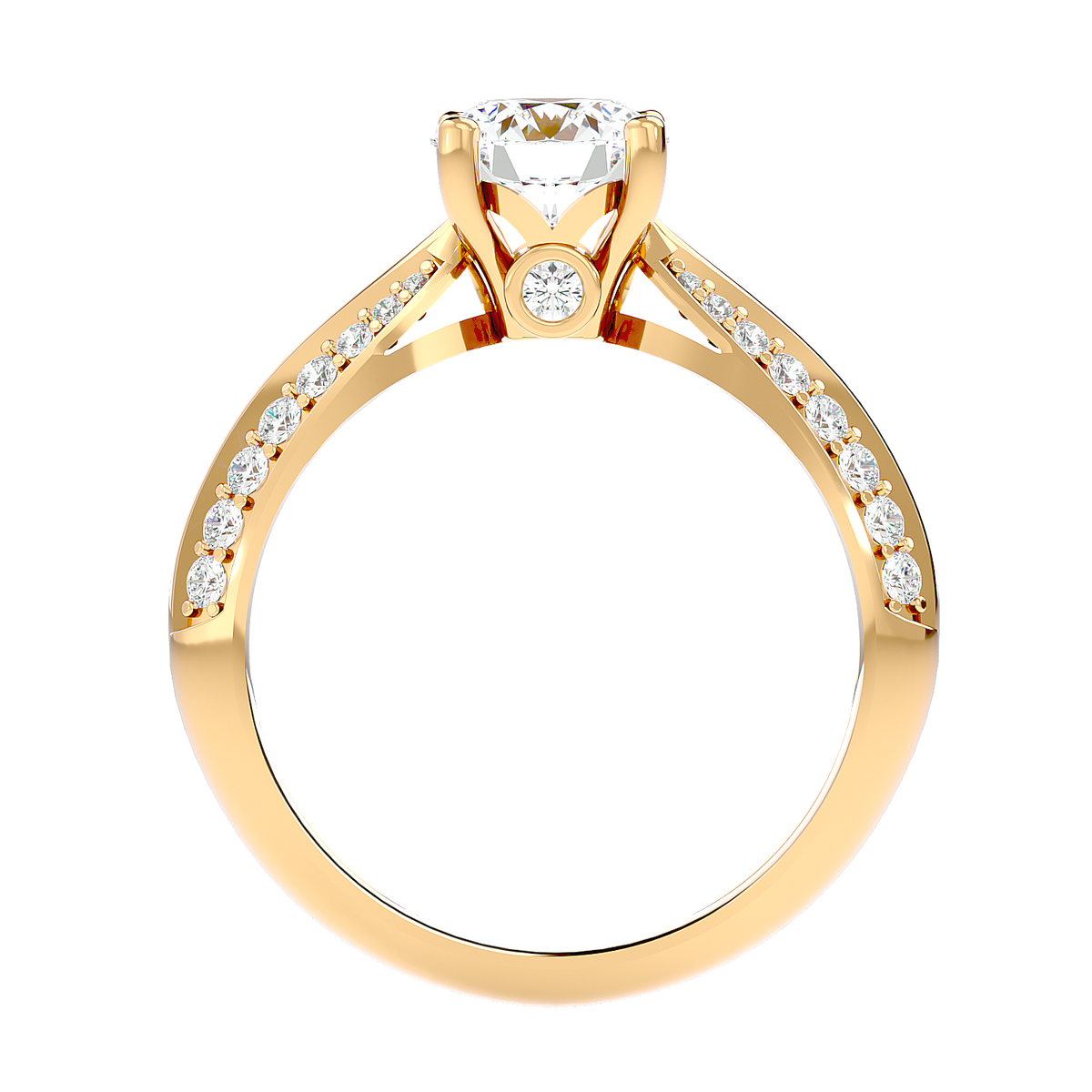 Split Shank Pavé Diamond Ring