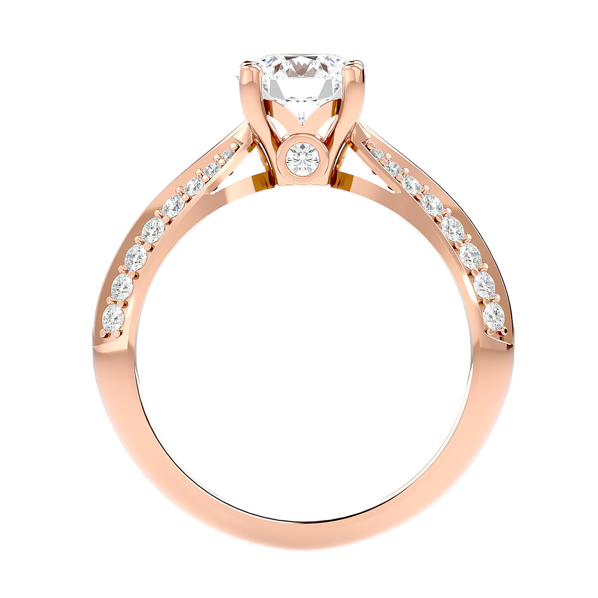 Split Shank Pavé Diamond Ring