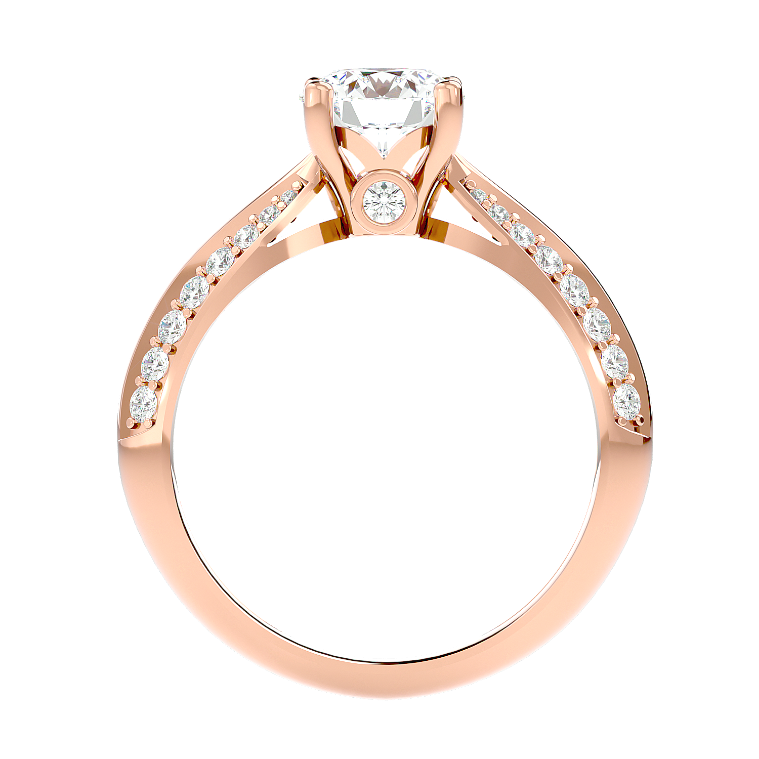 Split Shank Pavé Diamond Ring