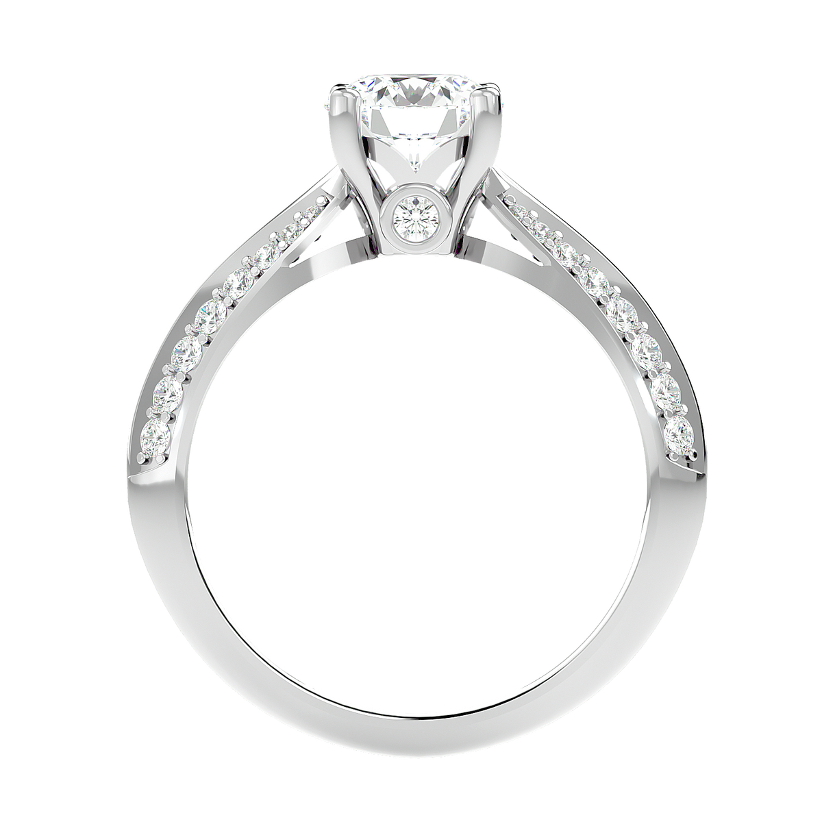 Split Shank Pavé Diamond Ring