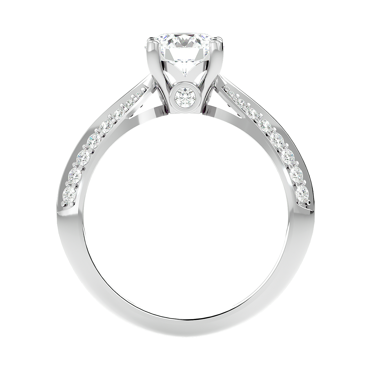 Split Shank Pavé Diamond Ring
