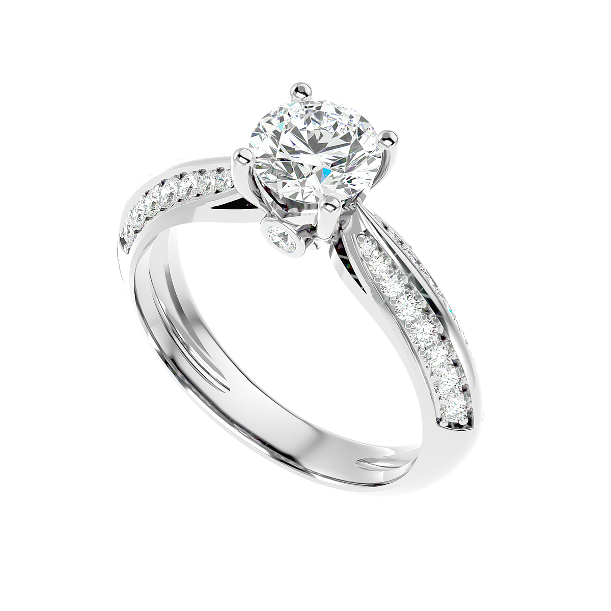 Split Shank Pavé Diamond Ring