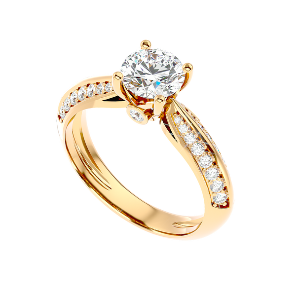 Split Shank Pavé Diamond Ring