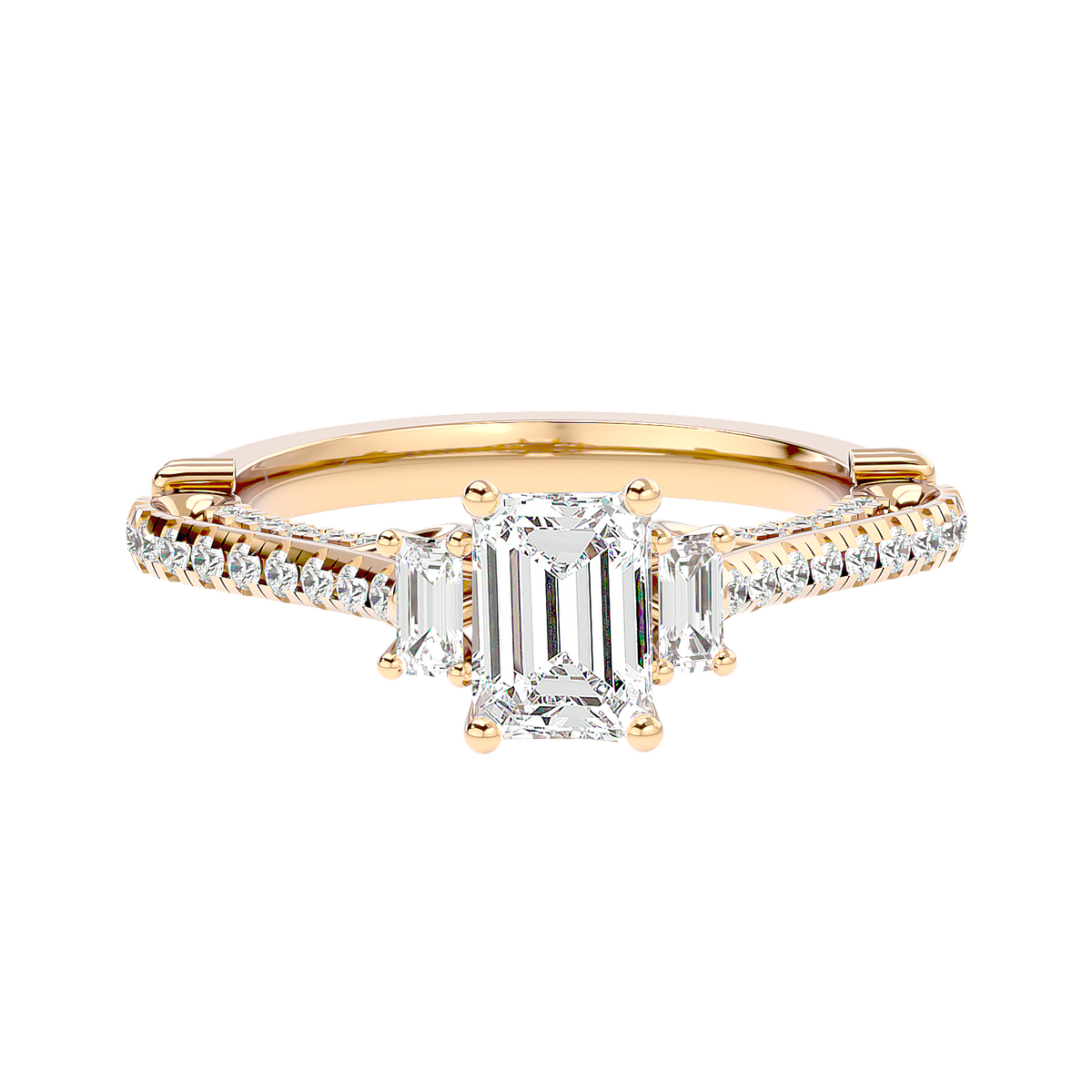 Hidden Halo Diamond Ring