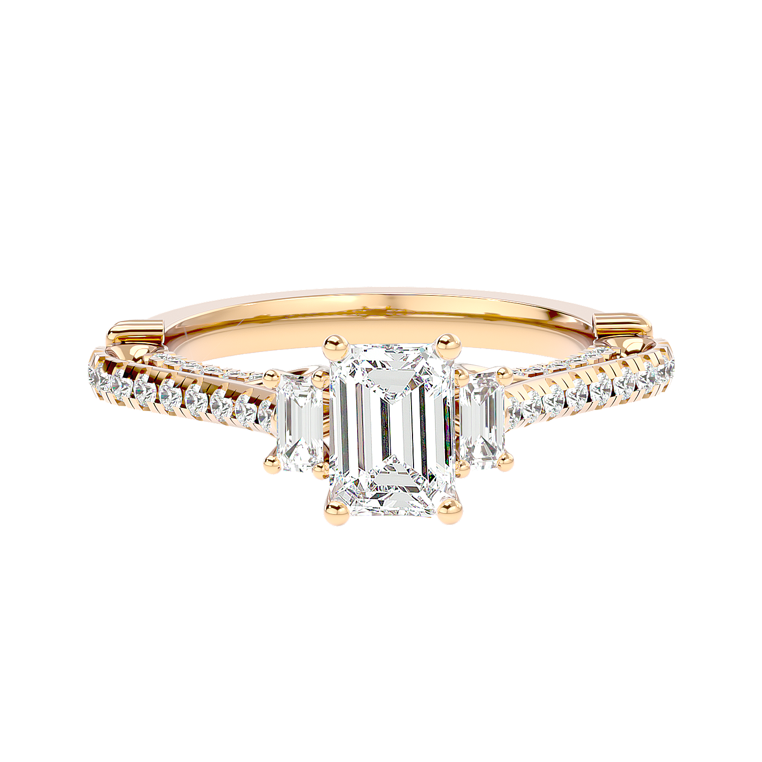 Hidden Halo Diamond Ring