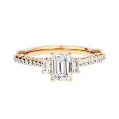 Hidden Halo Diamond Ring