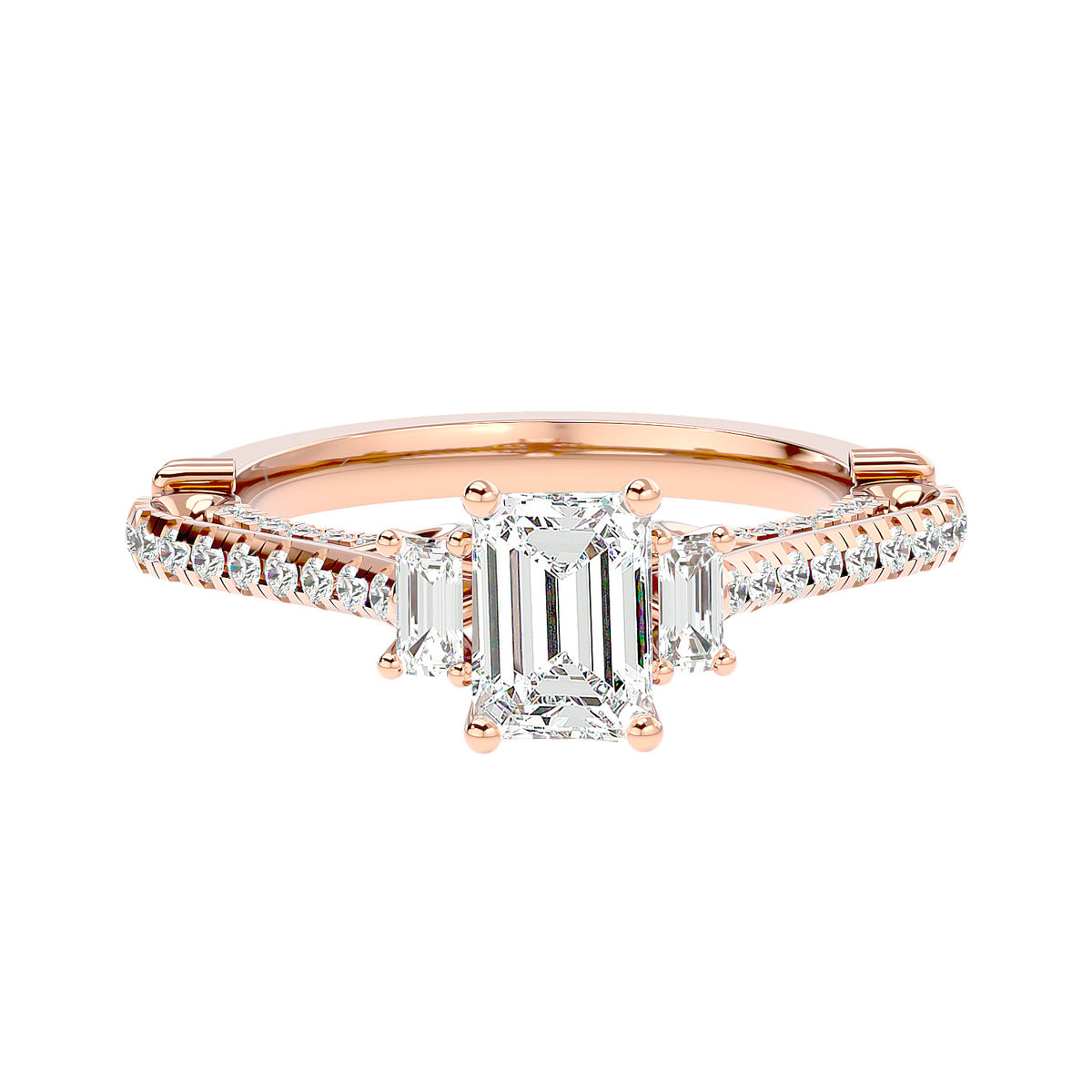 Hidden Halo Diamond Ring