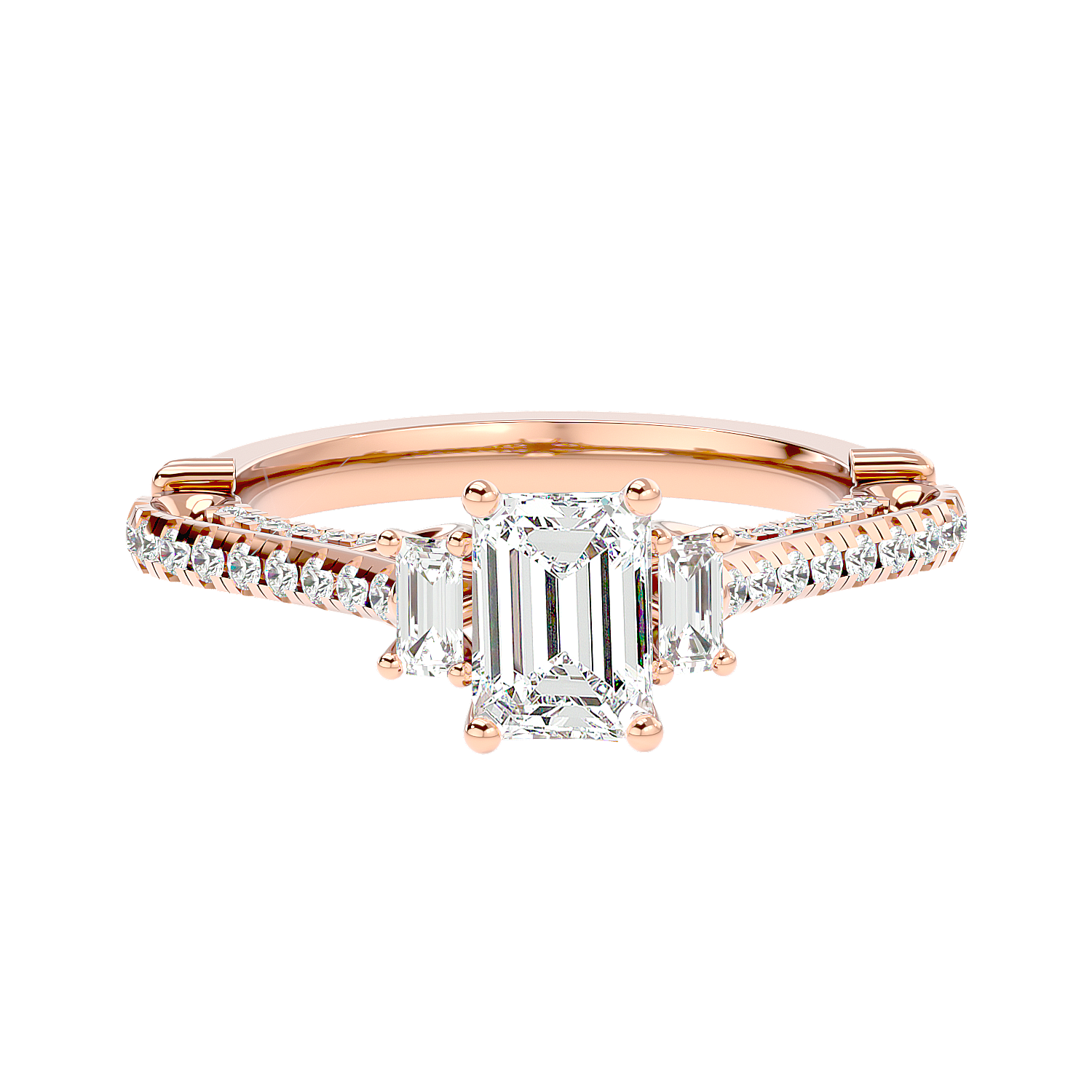 Hidden Halo Diamond Ring