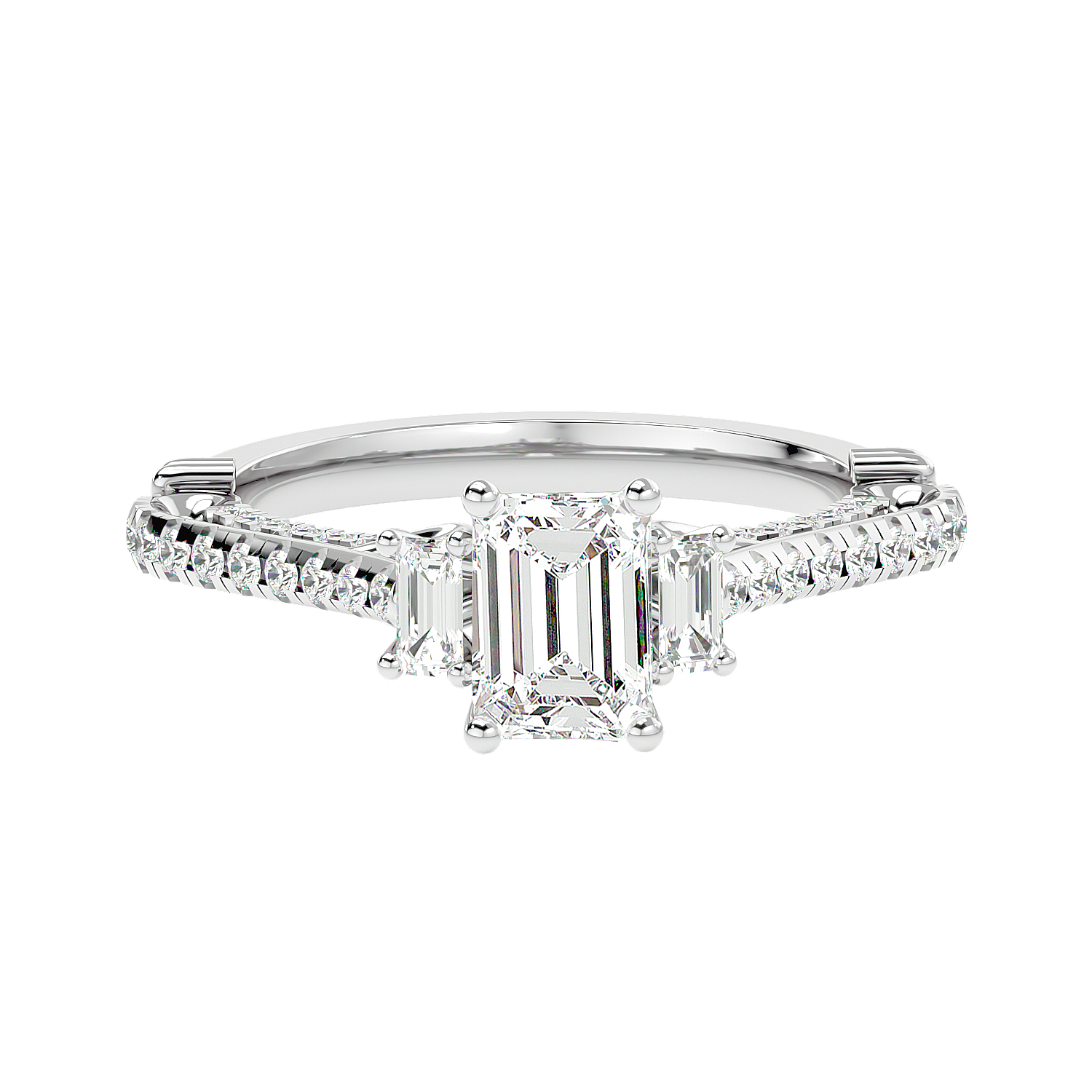 Hidden Halo Diamond Ring