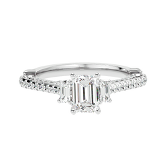 Hidden Halo Diamond Ring