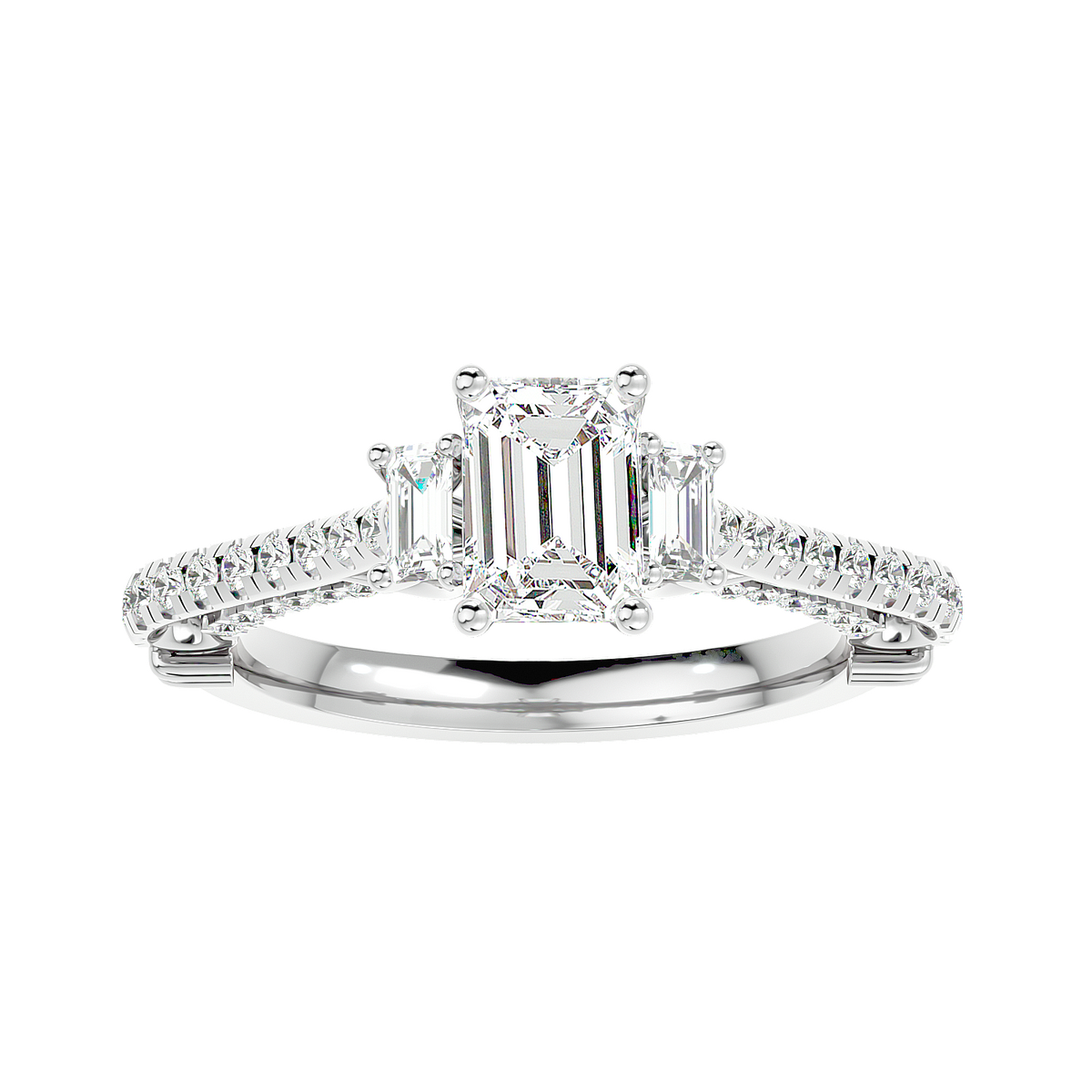 Hidden Halo Diamond Ring