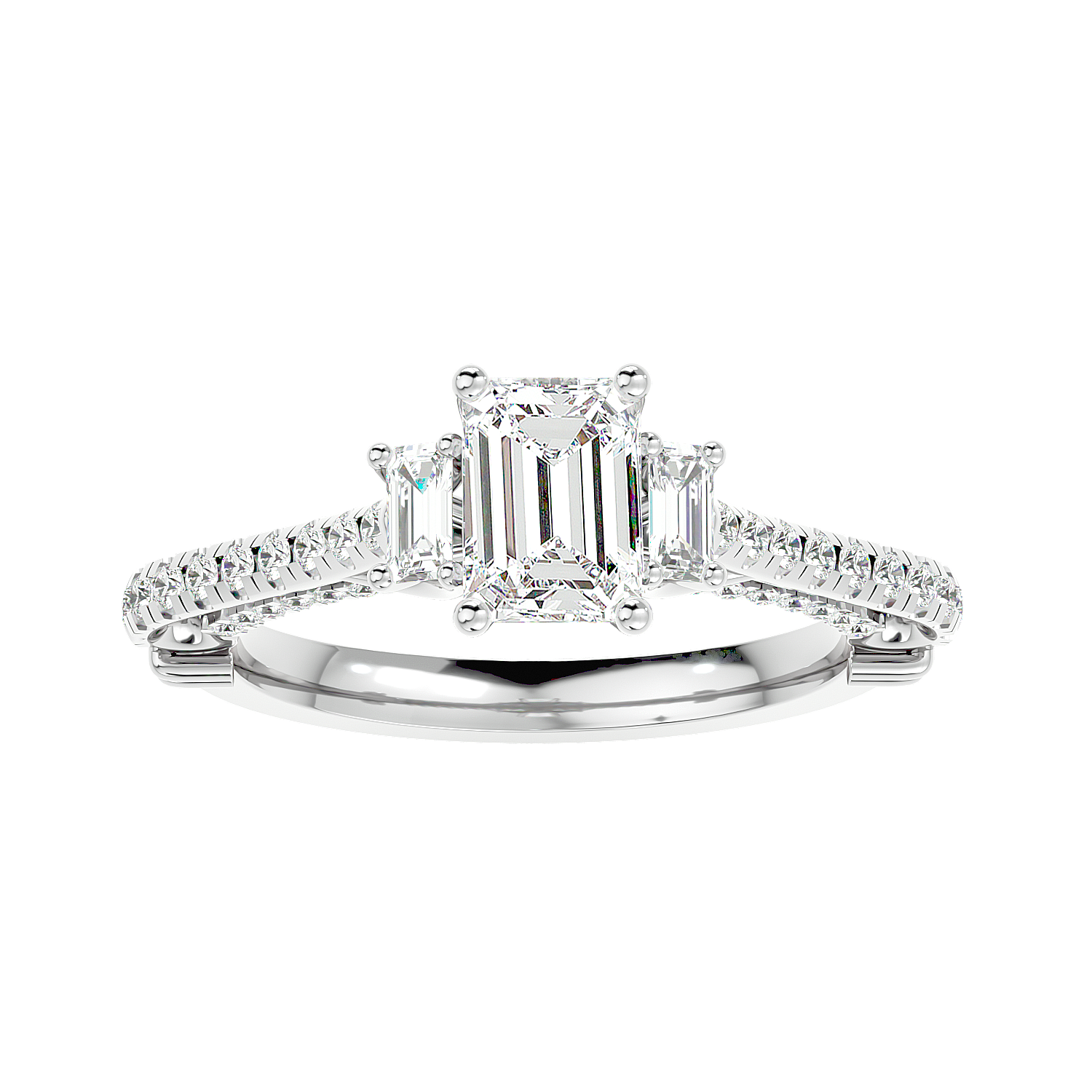 Hidden Halo Diamond Ring