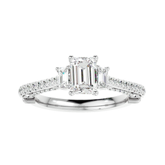 Hidden Halo Diamond Ring