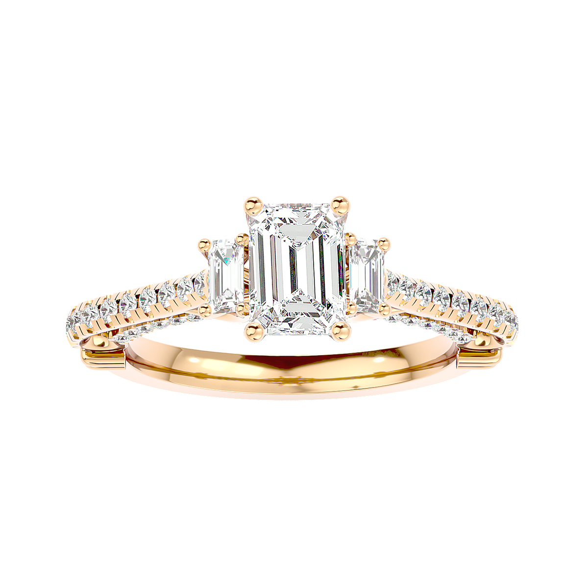 Hidden Halo Diamond Ring