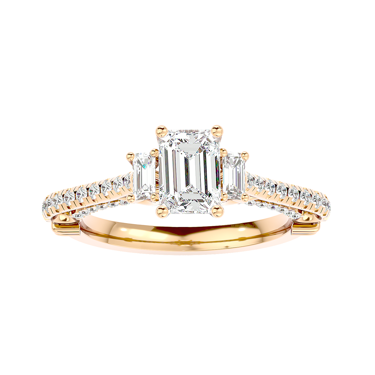 Hidden Halo Diamond Ring