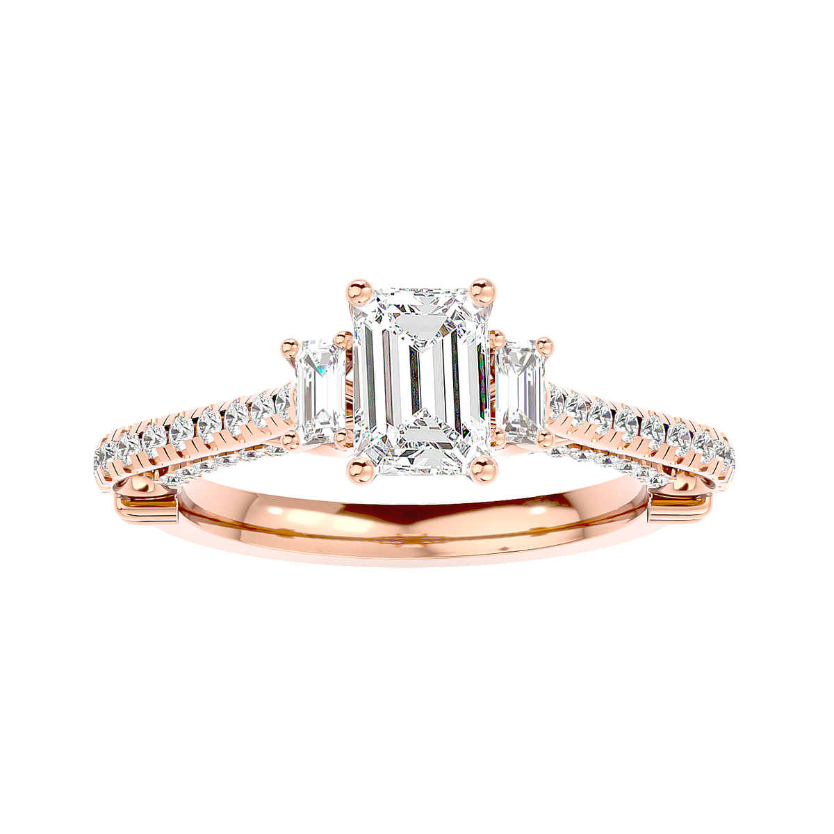 Hidden Halo Diamond Ring
