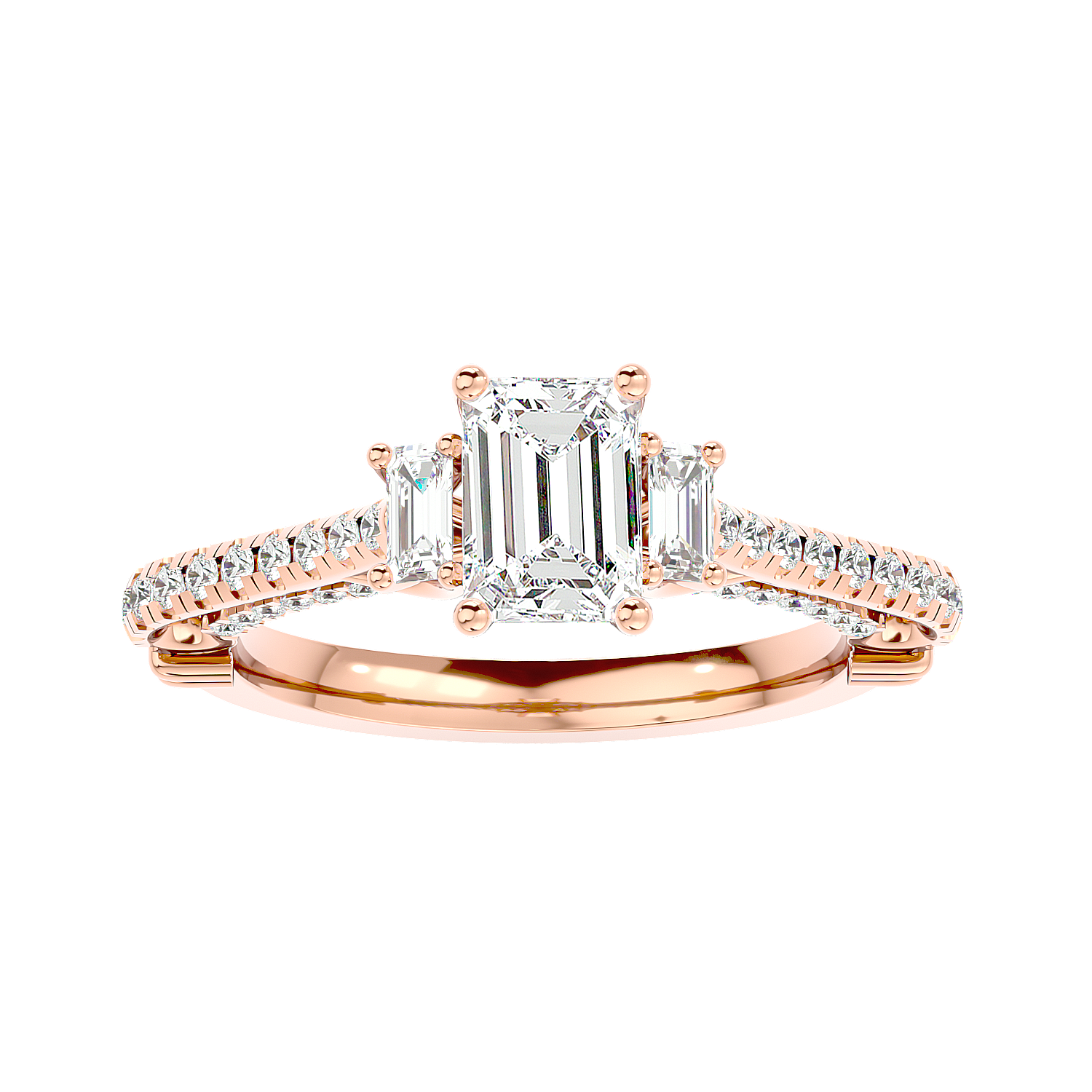 Hidden Halo Diamond Ring