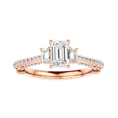 Hidden Halo Diamond Ring