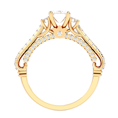 Hidden Halo Diamond Ring