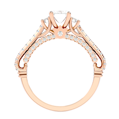 Hidden Halo Diamond Ring