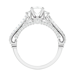 Hidden Halo Diamond Ring
