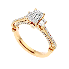 Hidden Halo Diamond Ring