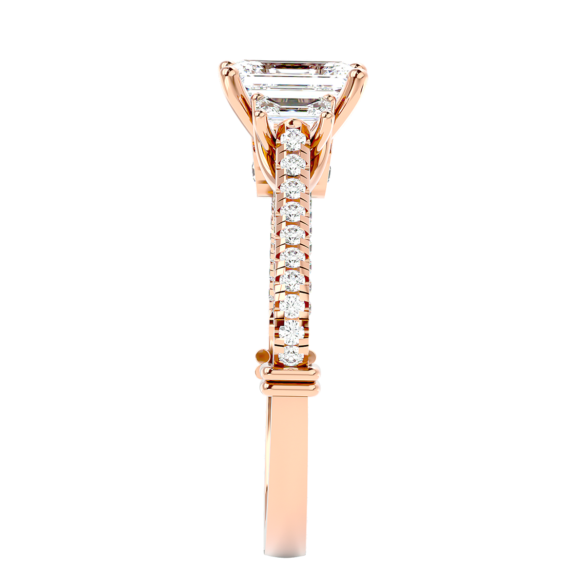 Hidden Halo Diamond Ring