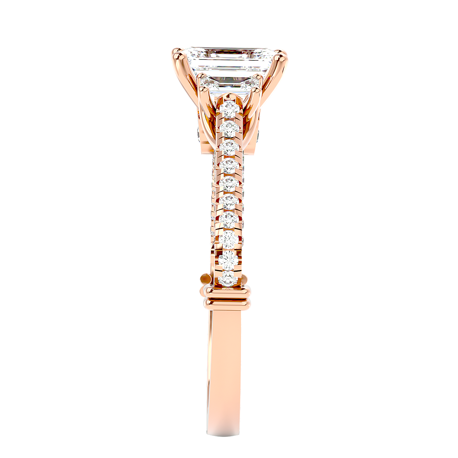 Hidden Halo Diamond Ring