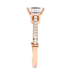 Hidden Halo Diamond Ring