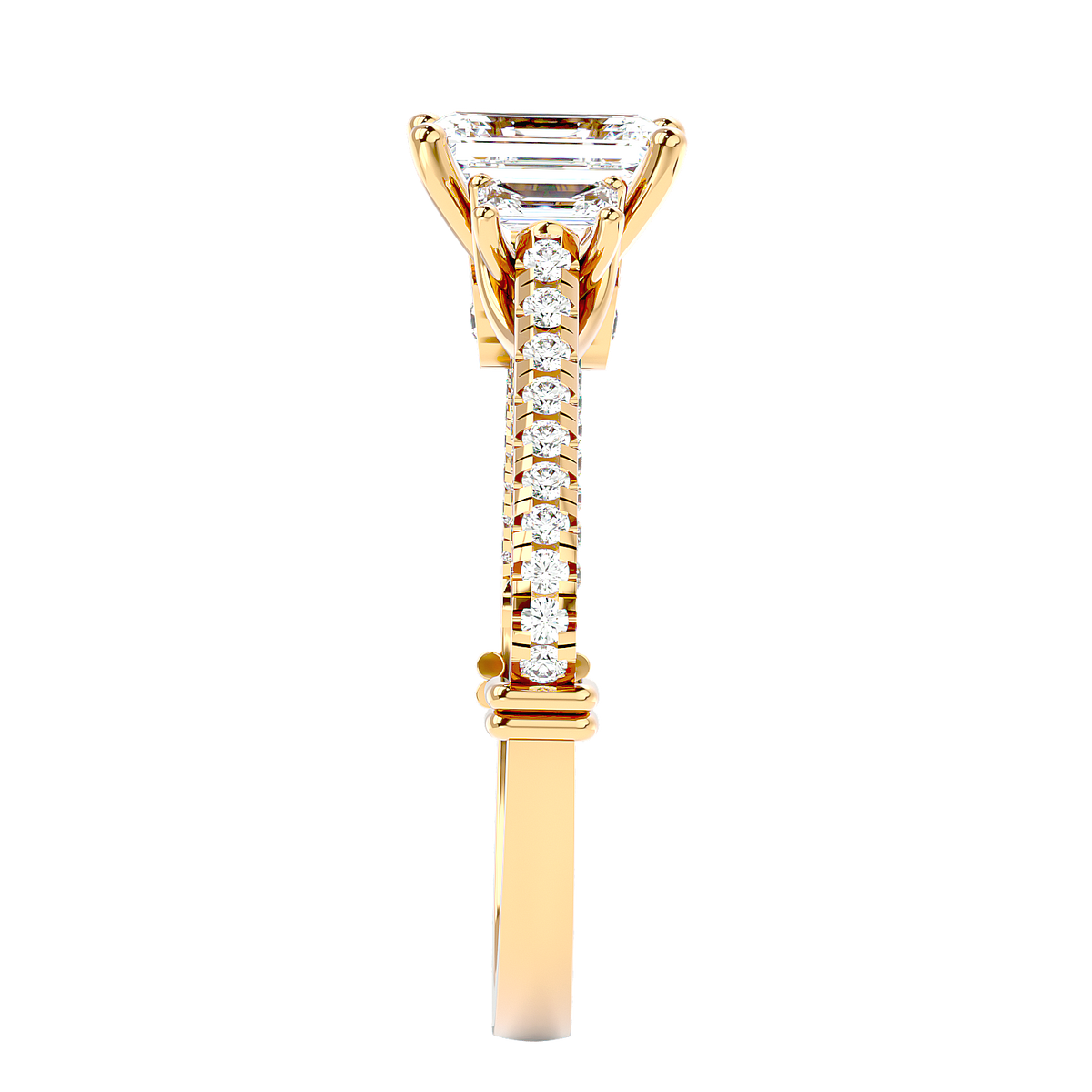 Hidden Halo Diamond Ring