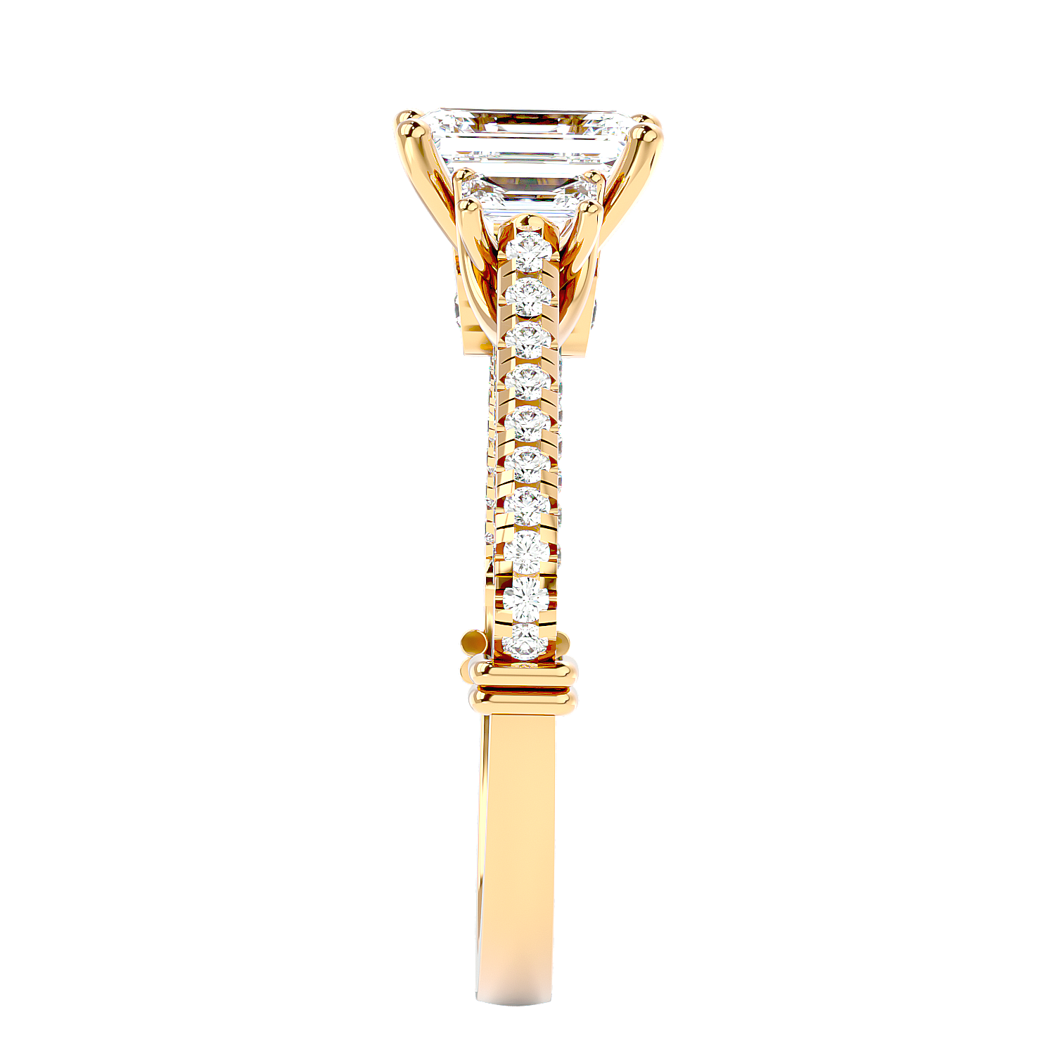 Hidden Halo Diamond Ring