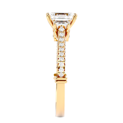 Hidden Halo Diamond Ring