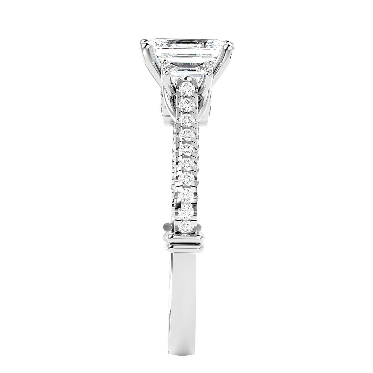 Hidden Halo Diamond Ring