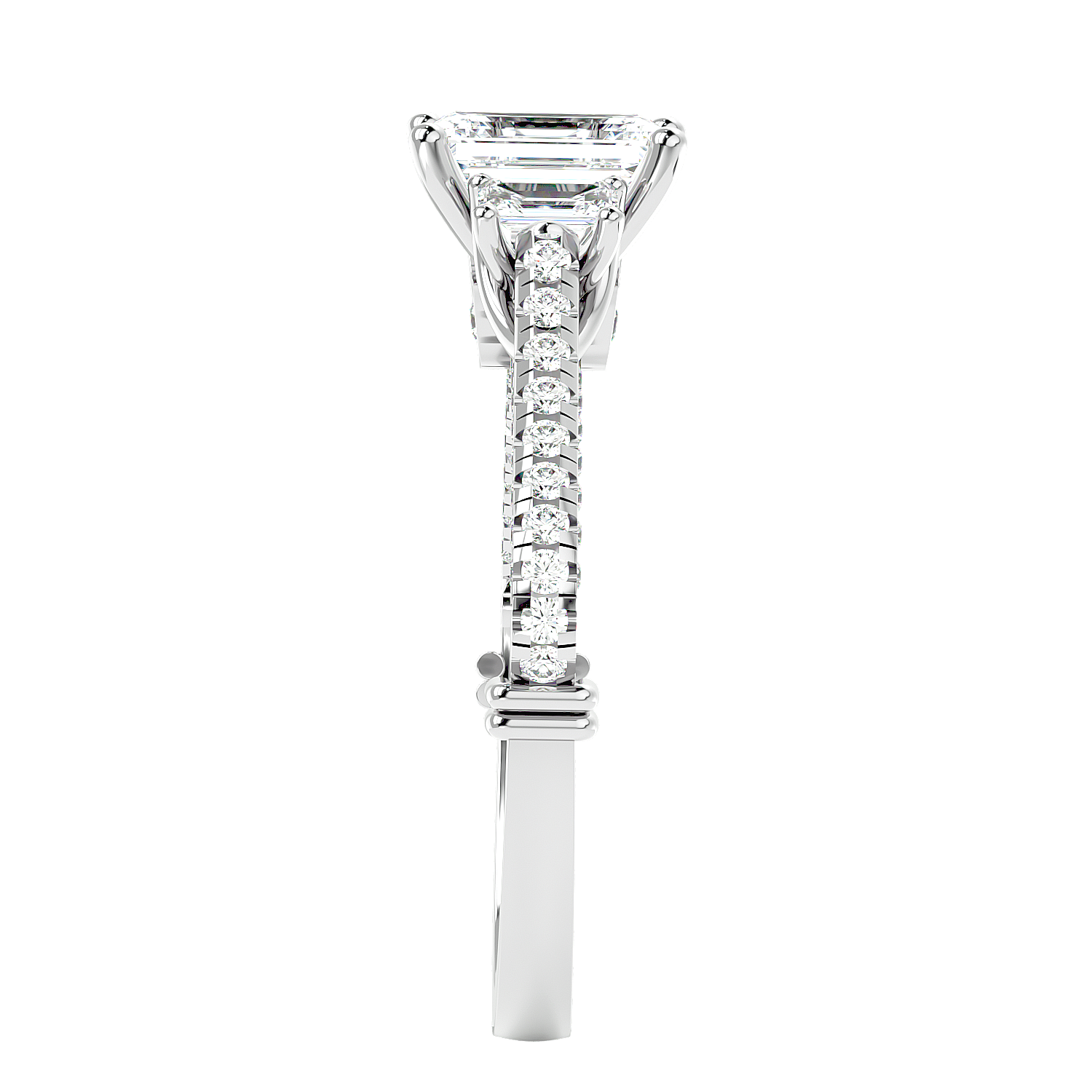 Hidden Halo Diamond Ring