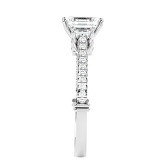 Hidden Halo Diamond Ring